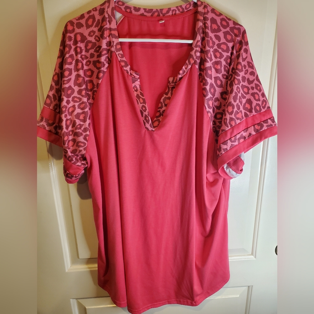 No brand Pink 4X top